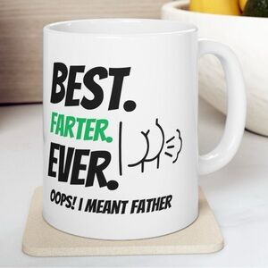 Best Farter / Father Dads Coffee Mug - Funny - Gift - Birthday - Fathers Day